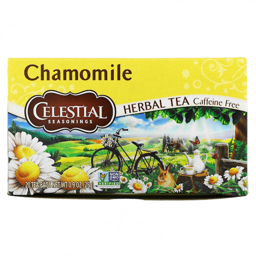 Celestial Seasonings, травяной чай, ромашка, без кофеина, 20 чайных пакетиков, 25 г (0,9 унции) #1