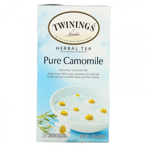Twinings, травяной чай, чистая ромашка, без кофеина, 25 чайных пакетиков, 37 г (1,32 унции) #1