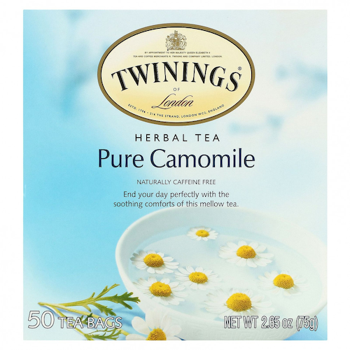 Twinings, травяной чай, чистая ромашка, без кофеина, 50 чайных пакетиков, 75 г (2,65 унции) #1