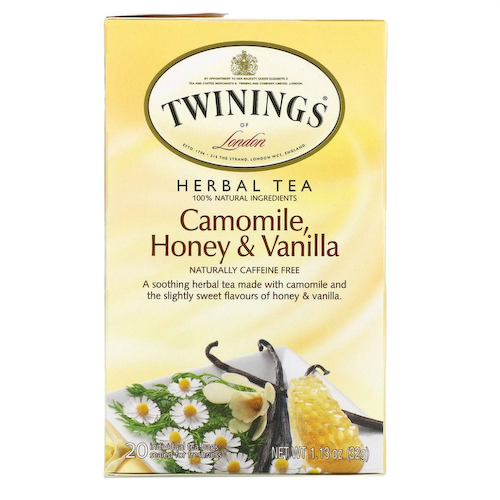 Twinings, травяной чай, ромашка, мед и ваниль, без кофеина, 20 чайных пакетиков в индивидуальной упаковке, 32 г (1,13 унции) #1