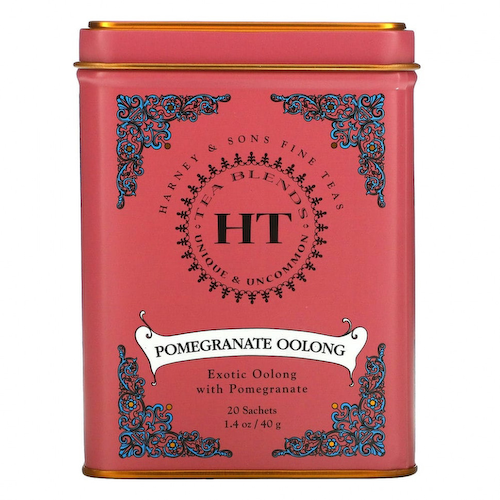 Harney & Sons, HT, чайная смесь, чай улун с гранатом, 20 саше, 40 г (1,4 унции) #1