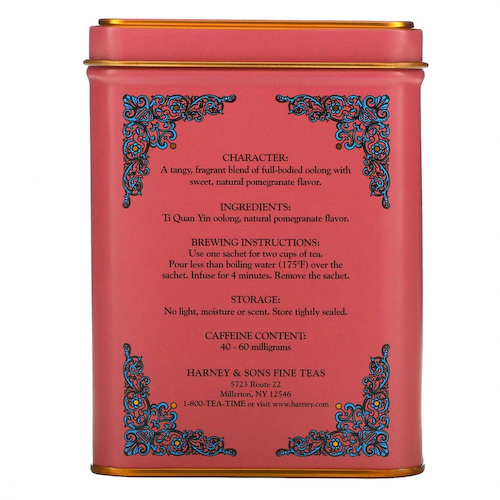 Harney & Sons, HT, чайная смесь, чай улун с гранатом, 20 саше, 40 г (1,4 унции) #1