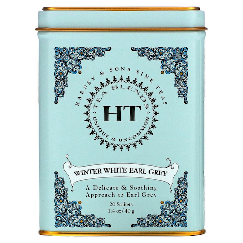 Harney & Sons, HT Tea Blends, зимний белый чай Эрл Грей, 20 пакетиков, 40 г (1,4 унции) #1