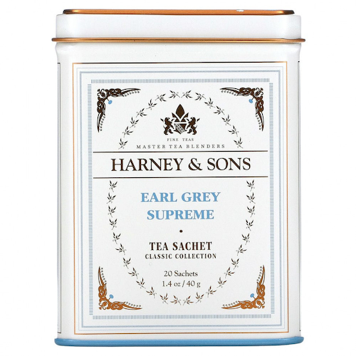 Harney & Sons, Качественные сорта чая, эрл грей Supreme, 20 саше, 40 г (1,4 унции) #1