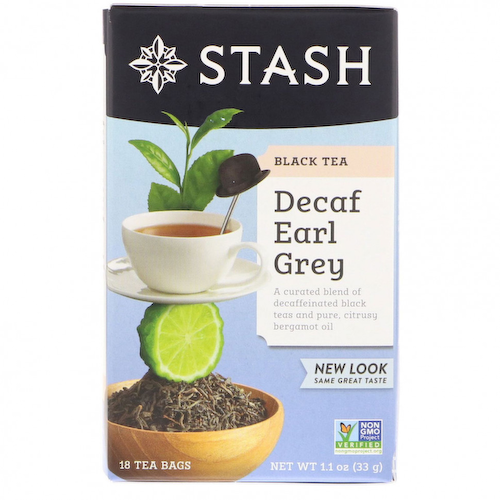 Stash Tea, черный чай, с бергамотом, без кофеина, 18 чайных пакетиков, 33 г (1,1 унции) #1