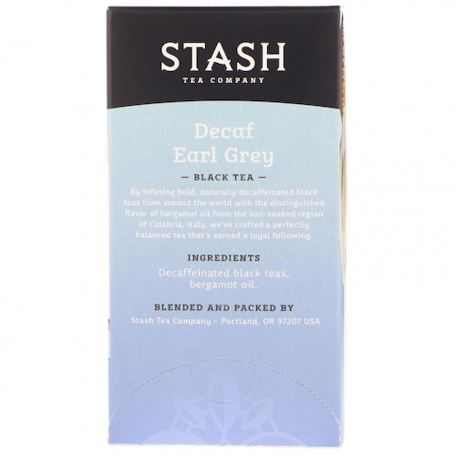 Stash Tea, черный чай, с бергамотом, без кофеина, 18 чайных пакетиков, 33 г (1,1 унции) #1