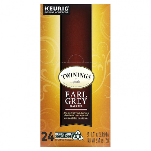 Twinings, Черный чай Earl Grey, 24 K-чашки, по 3 г (0,11 унции) #1