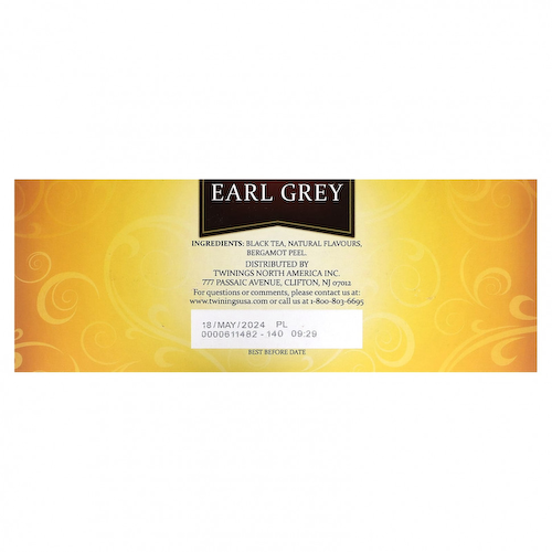 Twinings, Черный чай Earl Grey, 100 чайных пакетиков, 200 г (7,05 унции) #1