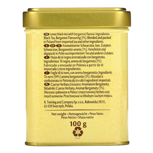 Twinings, Earl Grey, листовой чай, 100 г (3,53 унции) #1