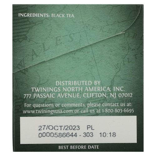 Twinings, Чай 'Принц Уэльский', 20 пакетиков, 1.41 унций (40 г) #1