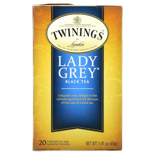 Twinings, черный чай Lady Grey, 20 чайных пакетиков, 40 г (1,41 унции) #1