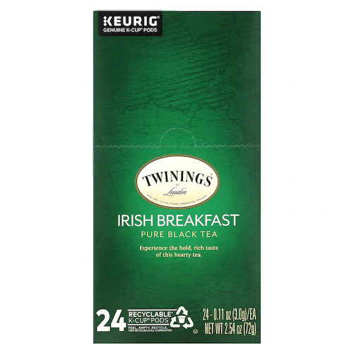 Twinings, Чистый черный чай, ирландский завтрак, 24 капсулы, по 3 г (0,11 унции) #1