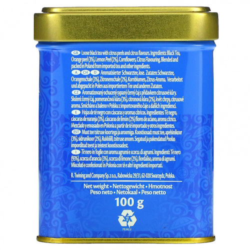 Twinings, Lady Grey, листовой чай, 100 г (3,5 унции) #1