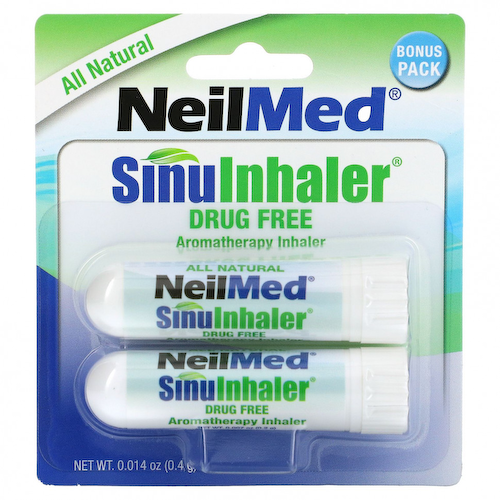 NeilMed, SinuInhaler, ароматерапевтический ингалятор, без лекарств, 2 ингалятора, 0,4 г (0,014 унции) #1