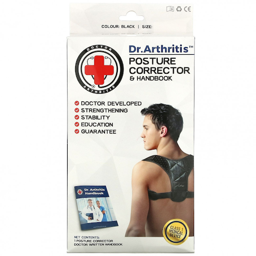 Doctor Arthritis, Корректор осанки и руководство, маленький, черный, 1 корректор #1