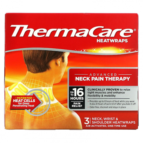 ThermaCare, Advanced Neck Pain Therapy, 3 Neck, Wrist & Shoulder Heatwraps #1