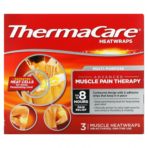 ThermaCare, Расширенная терапия мышечной боли, 3 тепловых обертывания #1