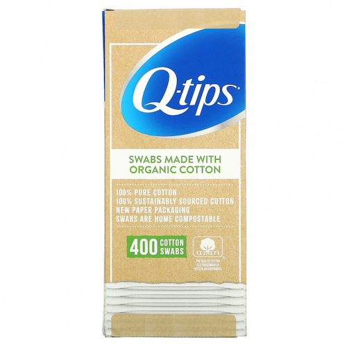 Q-tips, Organic Cotton Swabs, 400 Swabs #1