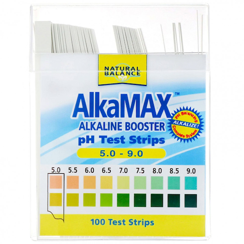 Natural Balance, AlkaMax, тест-полоски pH со средством повышения щелочности, 100 тест-полосок #1