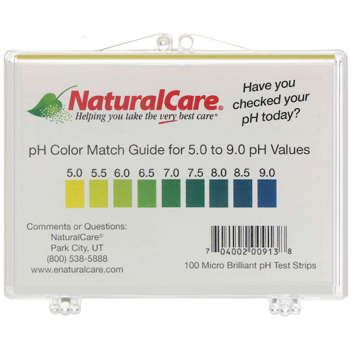 NaturalCare, Тест-полоски для определения уровня рН, 100 полосок #1