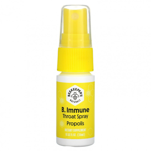 Beekeeper's Naturals, B. Immune, спрей для горла с прополисом, 15 мл (0,53 жидк. унции) #1