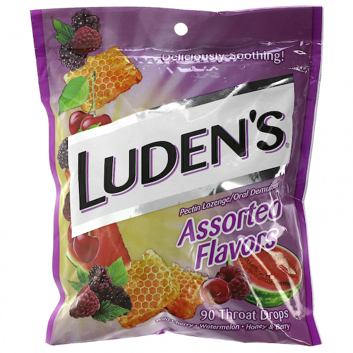 Luden's, Леденцы с пектином / успокаивающее средство для полости рта, разные вкусы, 90 леденцов для горла #1