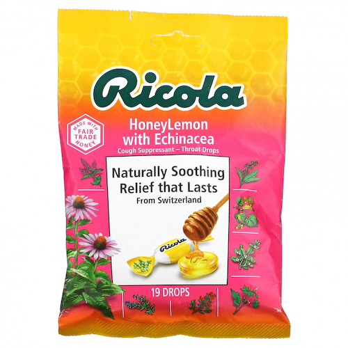 Ricola, леденцы для горла, мед и лимон с эхинацеей, 19 шт. #1