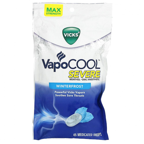 Vicks, VapoCool Severe, Winterfrost, 45 лечебных капель #1