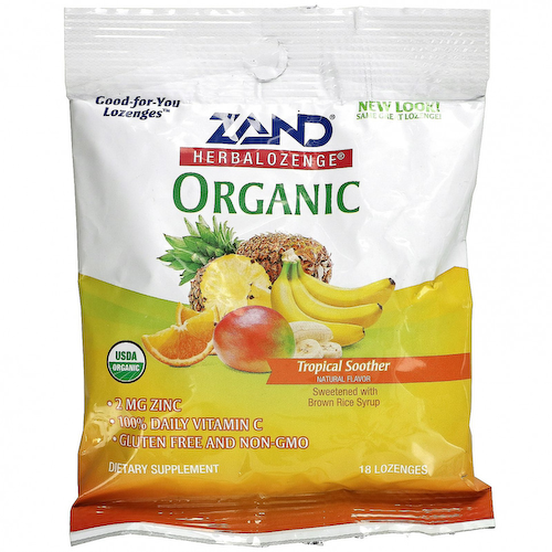 Zand, Herbalozenge, органическая тропическая пустышка, 18 пастилок #1
