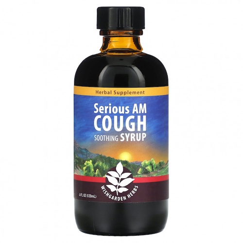 WishGarden Herbs, Успокаивающий сироп от кашля Serious AM, 120 мл (4 жидк. Унции) #1