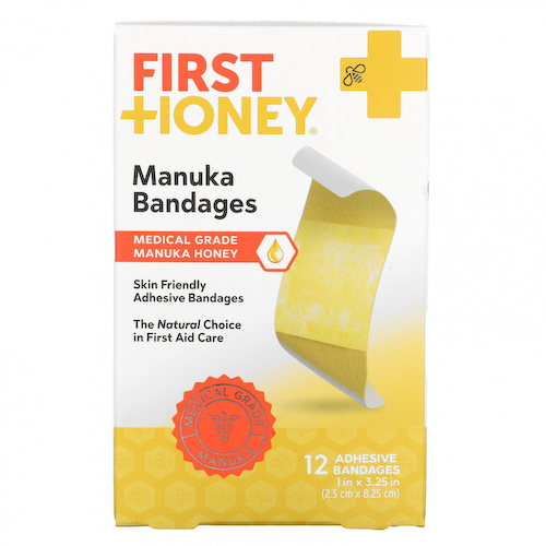 First Honey, Manuka Bandages, 12 пластырей #1