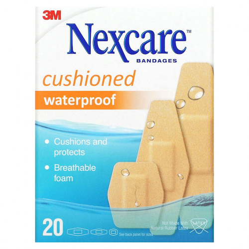 Nexcare, Мягкие водонепроницаемые бинты, 20 разных размеров #1