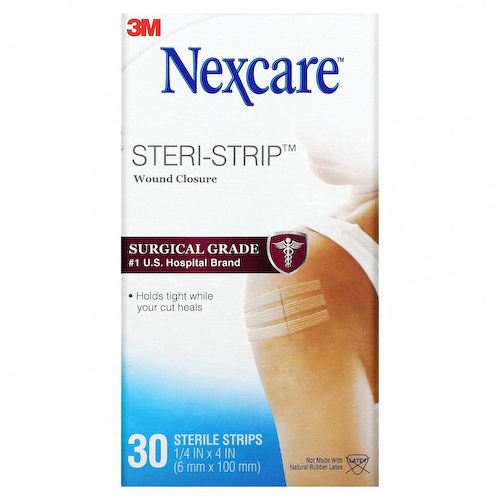 Nexcare, Закрытие ран Steri-Strip, 30 стерильных полосок #1