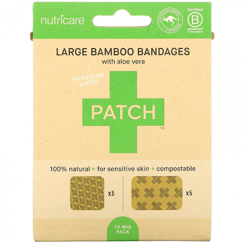 Patch, Большие бамбуковые повязки с алоэ вера, 10 шт. #1