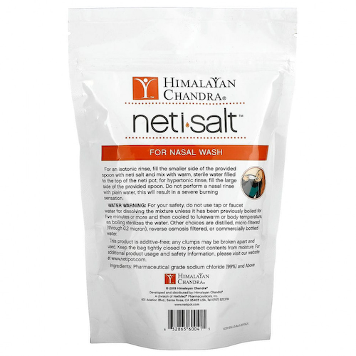 Himalayan Institute, Neti Salt, соль для промывания носа, 680,3 г (1,5 фунта) #1