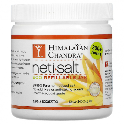 Himalayan Institute, Neti Salt, соль, экобанка многоразового использования, 340,2 г (12 унций) #1