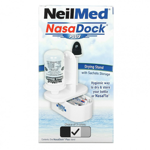 NeilMed, NasaDock Plus, подставка для саше, белая, 1 штатив NasaDock Plus #1