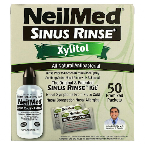NeilMed, Sinus Rinse, ксилитол, набор для промывания носовых пазух, 2 предмета #1