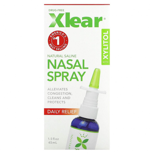 Xlear, Солевой назальный спрей с ксилитолом, быстрого действия, 45 мл #1