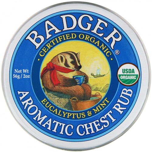Badger Company, ароматическая мазь для грудной клетки, эвкалипт и мята, 56 (2 унции) #1
