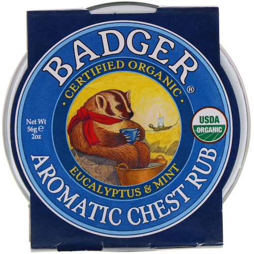 Badger Company, ароматическая мазь для грудной клетки, эвкалипт и мята, 56 (2 унции) #1