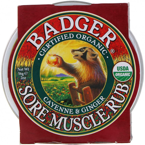 Badger Company, мазь от боли в мышцах, органический состав, с кайенским перцем и имбирем, 56 г (2 унции) #1