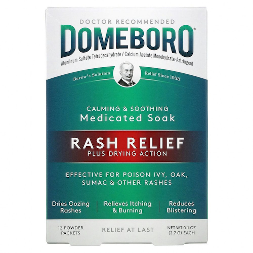 Domeboro, Medicated Soak, Rash Relief, 12 Powder Packets #1