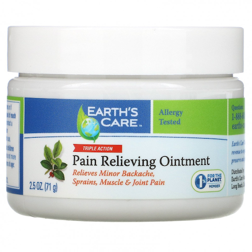 Earth's Care, Обезболивающая мазь тройного действия, 2,5 унции (71 г) #1