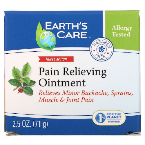 Earth's Care, Обезболивающая мазь тройного действия, 2,5 унции (71 г) #1