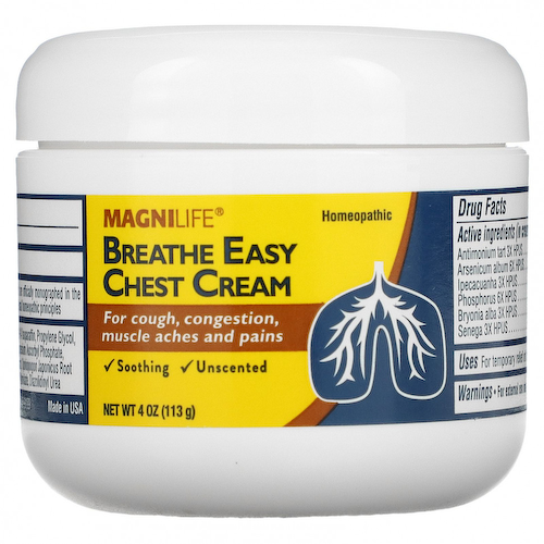 MagniLife, Breathe Easy, крем для груди, без запаха, 113 г (4 унции) #1