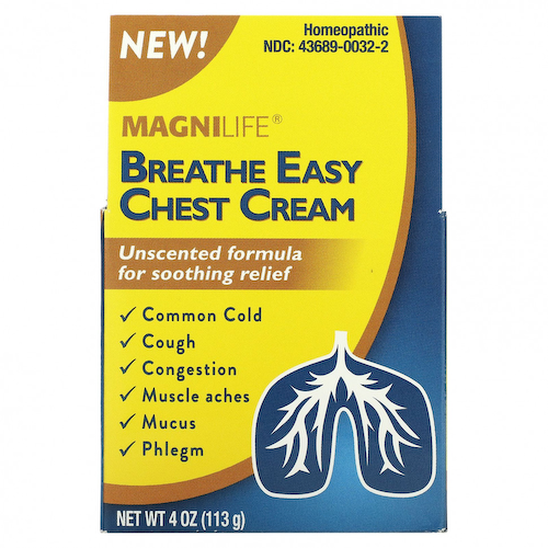 MagniLife, Breathe Easy, крем для груди, без запаха, 113 г (4 унции) #1