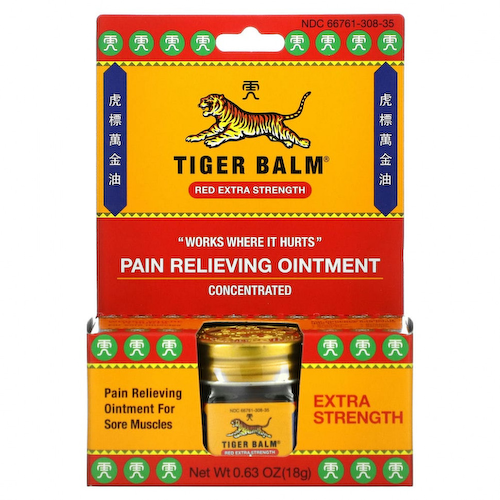 Tiger Balm, Обезболивающая мазь усиленного действия, 18 г (0,63 унции) #1