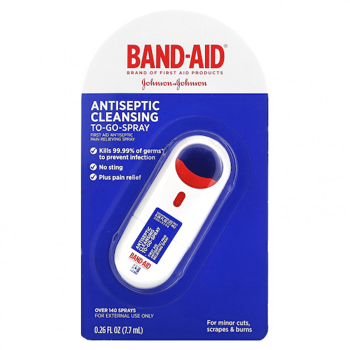 Band Aid, Антисептический очищающий спрей, 7,7 мл (0,26 жидк. Унции) #1