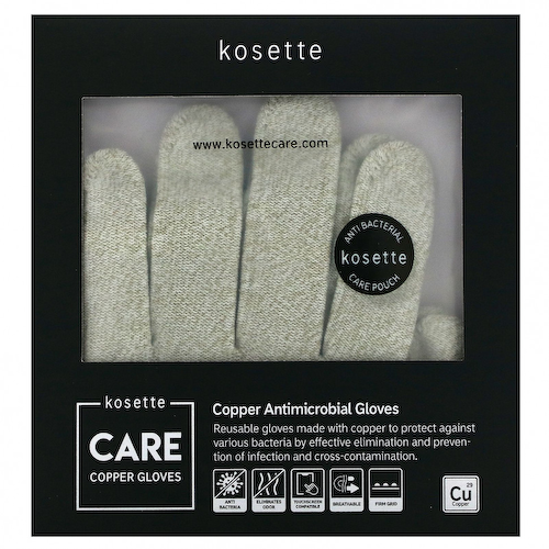 Kosette, Медные противомикробные перчатки, большие, 1 пара #1